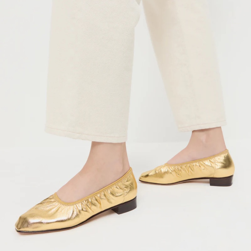Loeffler Randall Tove Gold Heel Size 8.5
